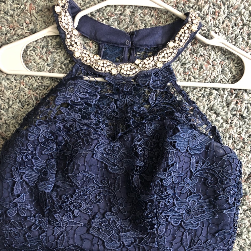 Navy Blue Prom/ Formal Dress two-piece Size 9